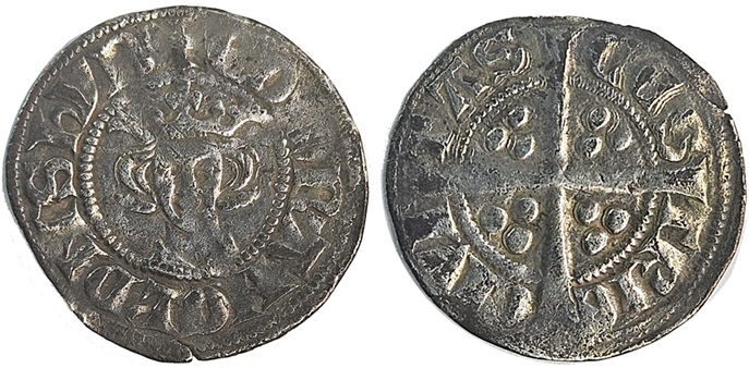 Edward I – Penny, Class 4a, Bury St Edmunds Mint